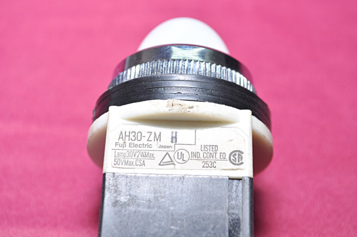 Fuji Electric White Indicator Command Switch Ah30-zm H