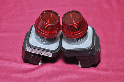 Lot Of 2X Allen-bradley 800T-p16R Series N Red Pilot Light