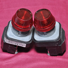 Lot Of 2X Allen-bradley 800T-p16R Series N Red Pilot Light