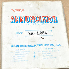 Jrcs sa-l254 annunciator
