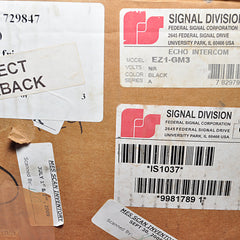 Federal signal corporation echo intercom ez1 gm3