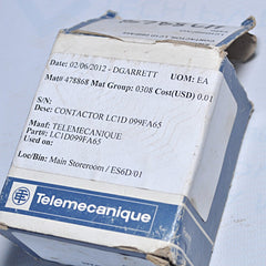 TELEMECANIQUE LC1-D099 A65 CONTACTOR