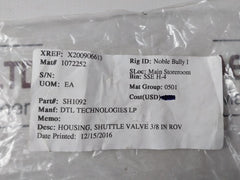 Dtl Sh1092 C Housing Shuttle Valve