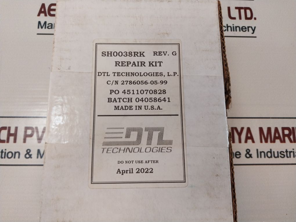 Dtl Technologies Er110T Shuttle Valve 3/8 In Dampene Repair Kit 2786056-05-99