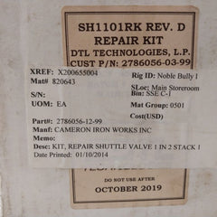 Dtl Technologies Sh1101Rk Shuttle Valve Repair Kit