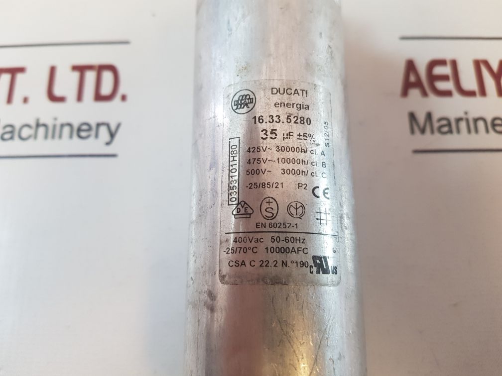 Ducati Energia 16.33.5280 Capacitor 400Vac 50-60Hz