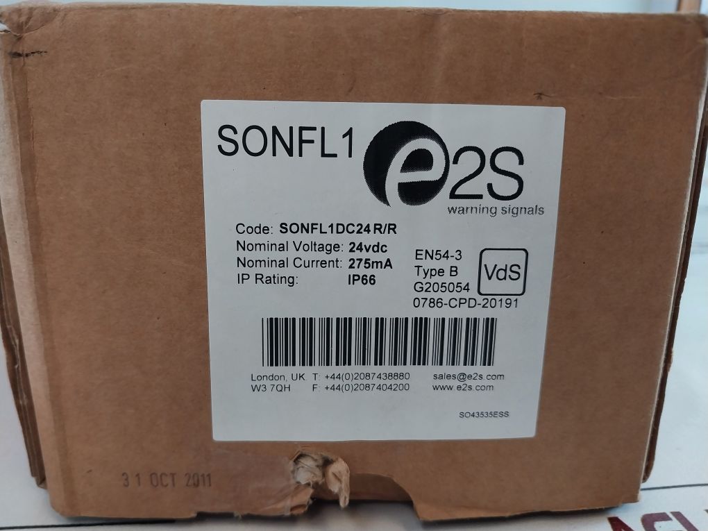 E2S Sonfl1 Warning Signal Sonfl101R 24Vdc