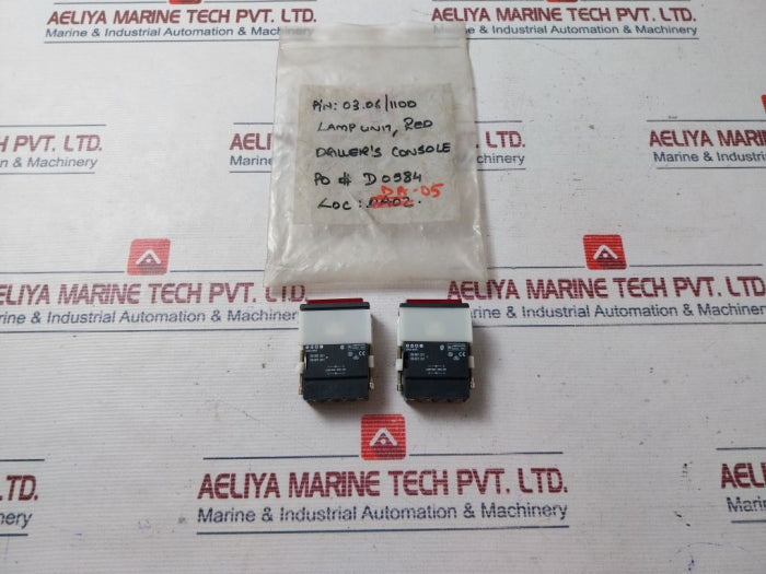 Eao 03-061.001 Red Lamp Holder Unit 60V/1,2W