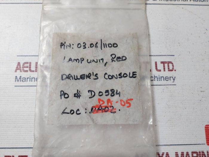 Eao 03-061.001 Red Lamp Holder Unit 60V/1,2W