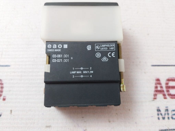 Eao 03-061.001 White Lamp Holder 60V/1.2W