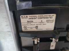 Eaton A200M3Cac Motor Starter Size 3 Model:J