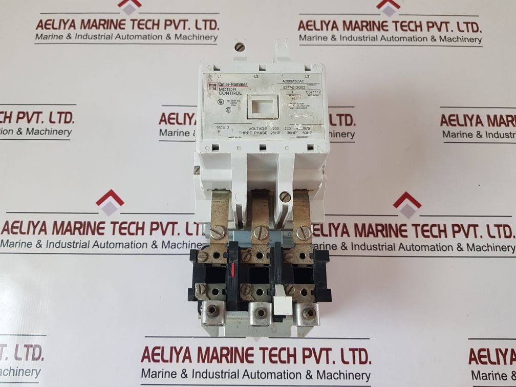 Eaton A200M3Cac Motor Starter Size 3 Model:J