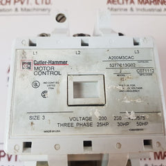 Eaton A200M3Cac Motor Starter Size 3 Model:J