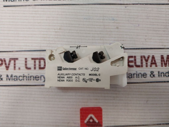 Eaton Cutler-hammer J02 Auxiliary Contacts Model C 9084A17G03