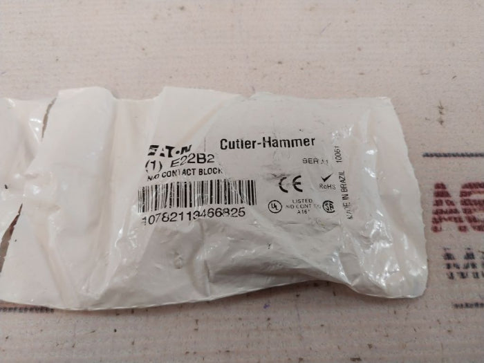 Eaton Cutler-hammer E22B2 Pushbutton Contact Block 690V Ip65
