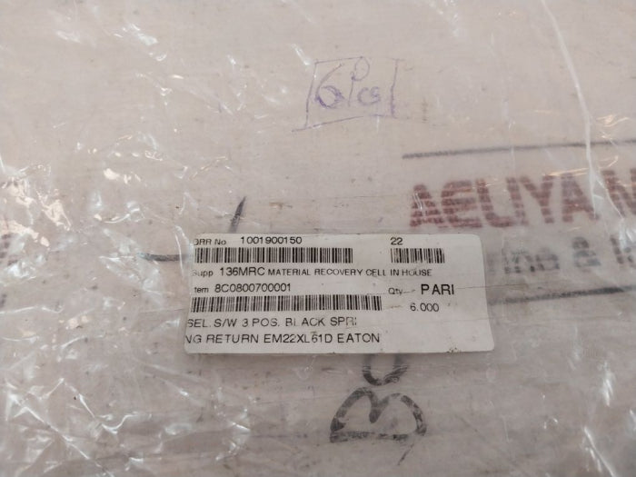 Eaton Cutler-hammer E22B2 Pushbutton Contact Block 690V Ip65