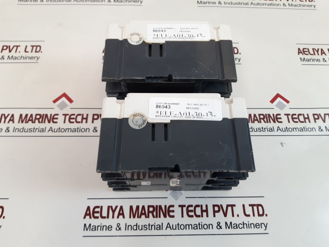 Eaton Hfd3200L Industrial Circuit Breaker 200 Amps 600Vac/250Vdc 3 Poles