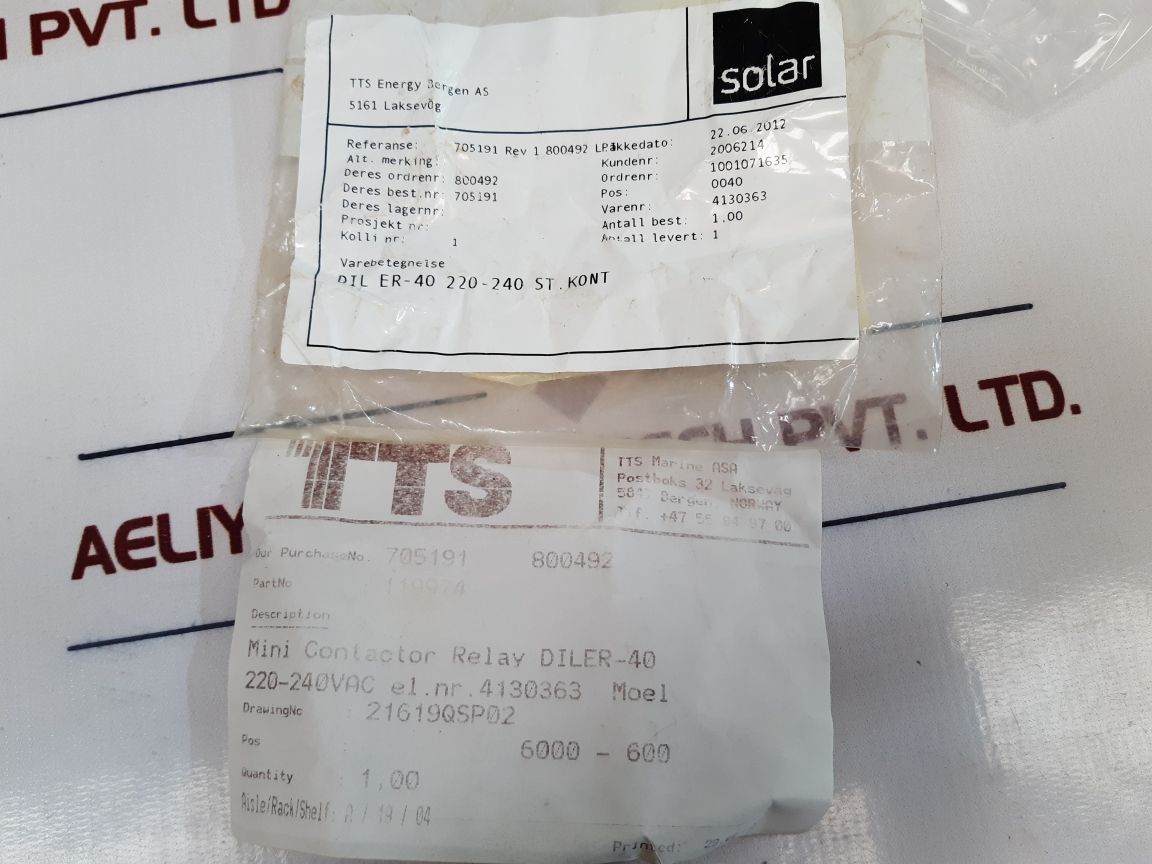 Eaton Moeller Dil Er-40 Mini Contactor Relay - Aeliya Marine Tech