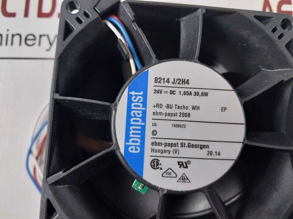 Ebm-papst 8214 J/2H4 Inverter Cooling Fan 24Vdc 1,65A 39,6W Us 7438522