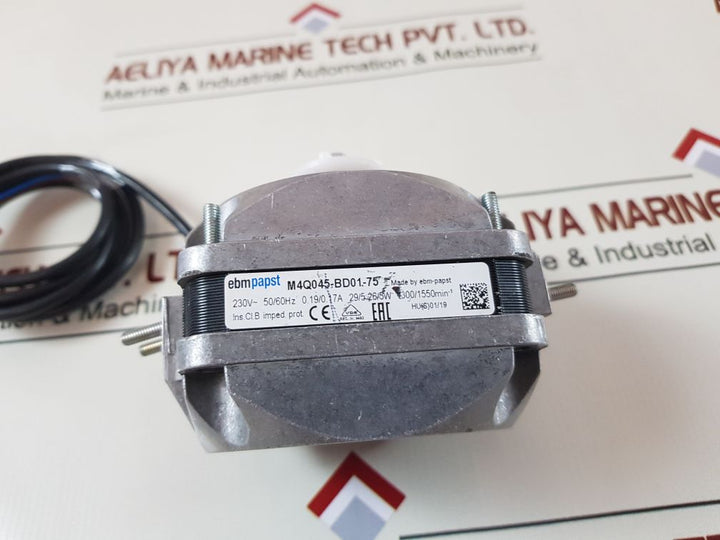 Ebm Papst M4Q045-bd01-75 Fan Motor 230V 50/60Hz 0.19/0.17A 29/5 26/5W