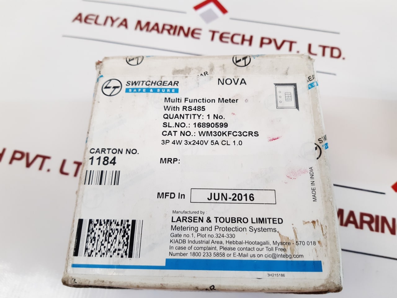Larsen & Toubro Wm30Kfc3Crs 3P4W Multi Function Meter - Aeliya Marine Tech