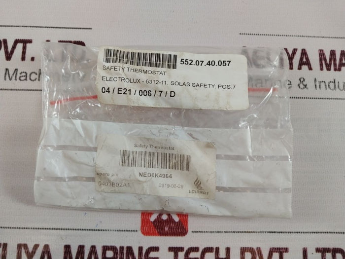 Ego 55.33554.010 Safety Thermostat 6312-11