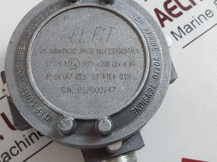 Elfit St 26.1 Aluminium Junction Box K6-153