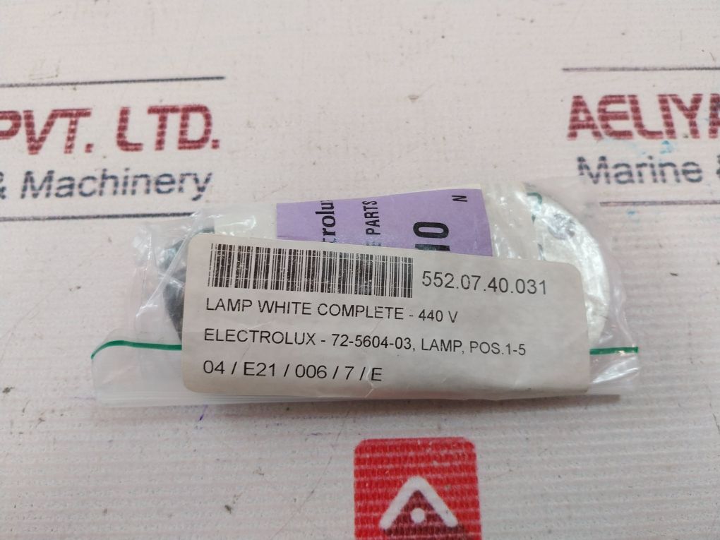 Electrolux 0Kw710 Complete Shaft Seal White Lamp Kit 60°C