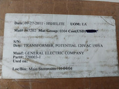 Electromagnetic 460-480 potential transformer 720003-1