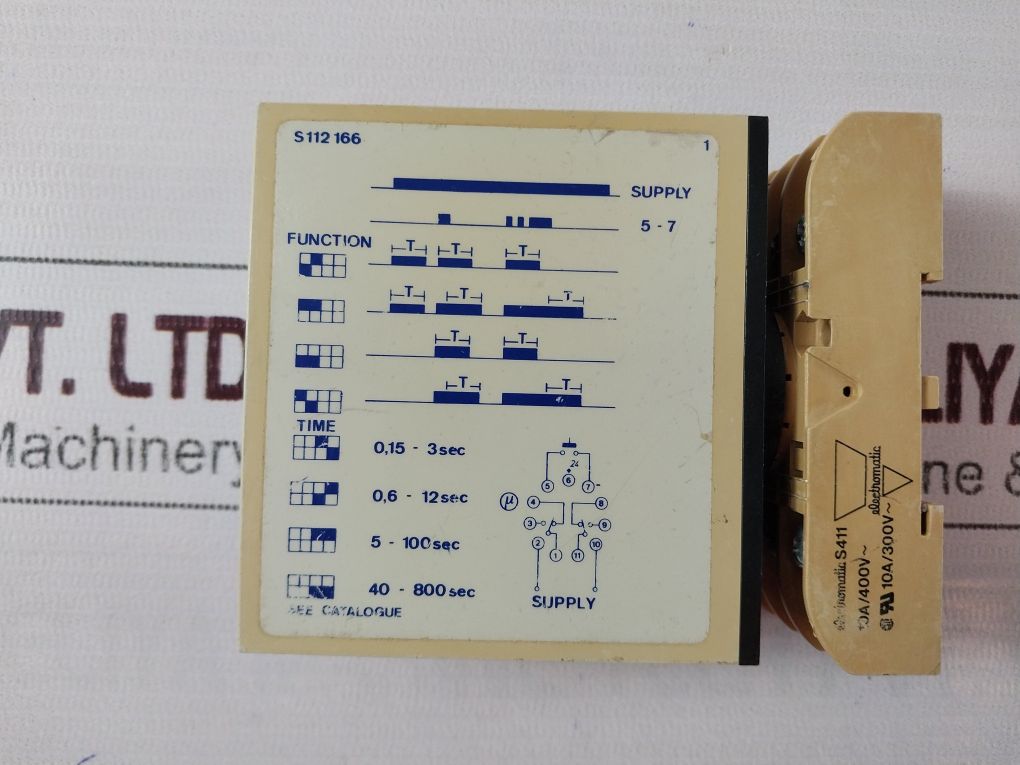 Electromatic S 112 166 724 Interval Timer External Start with Base 24V