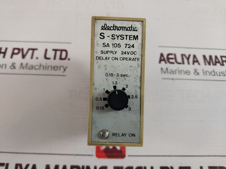 Electromatic Sa 105 724 Delay On Operate Timer 0.15-3 Sec