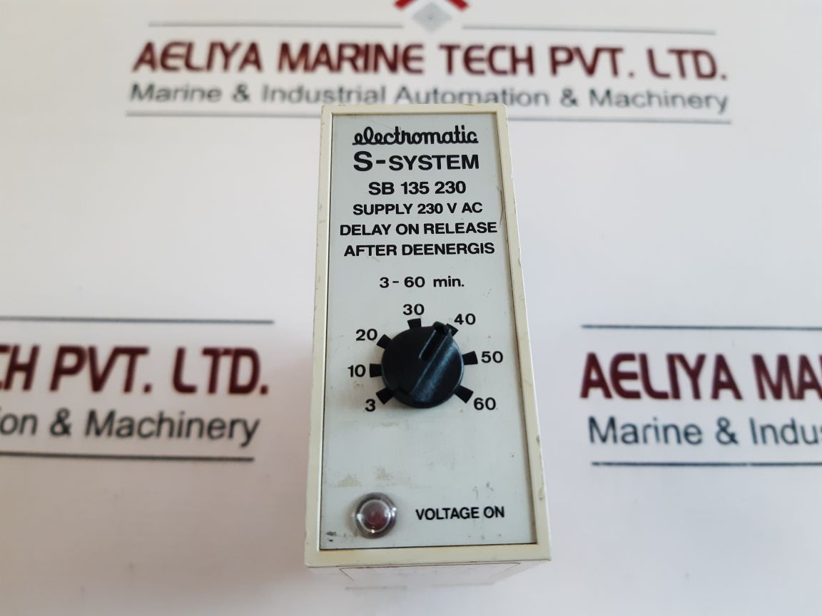 Electromatic Sb 135 230 Delay On Release With Base 230V Ac