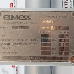 Elmess Hg-3 Flange Immersion Heater Thermosystemtechnik 440V 40 Bar