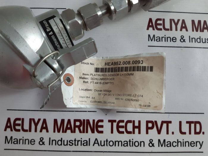 Elsag Bailey Hartmann &amp; Braun Pt 2×100 Platin.Res.Sensor