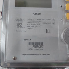 Elster A1630 Digital Kwh/Kvarh/Kvah Meter 3Ph, 4W, Lt Ct, 5(10)A, Fgpaa23C02Caa