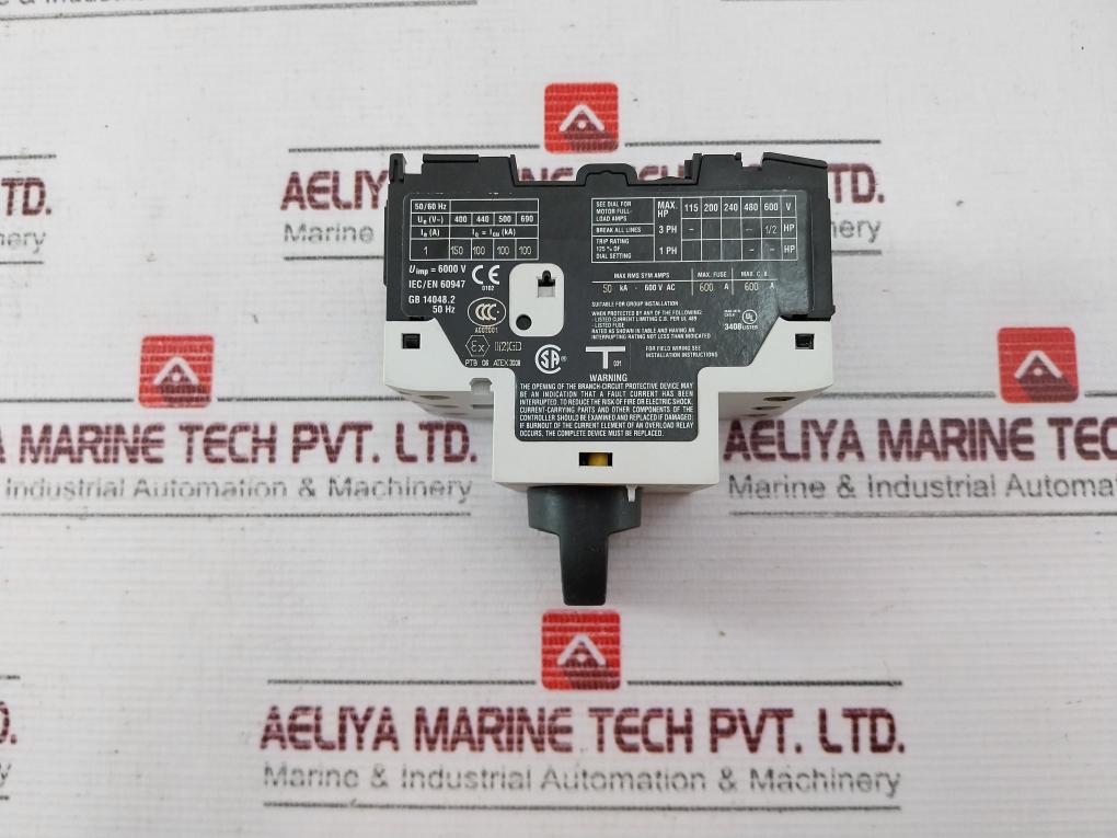 Eaton Xtpr001Bc1 Manual Motor Starter 50 Hz