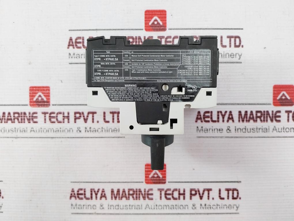 Eaton Xtpr001Bc1 Manual Motor Starter 50 Hz