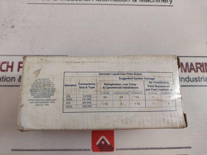 Emerson Adk-053 Hermetic Liquid Line Filter Drier 680Psig