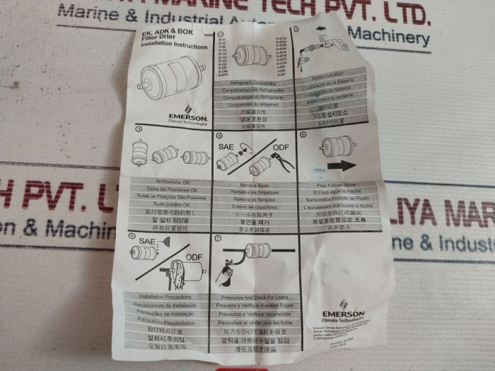 Emerson Adk-053 Hermetic Liquid Line Filter Drier 680Psig