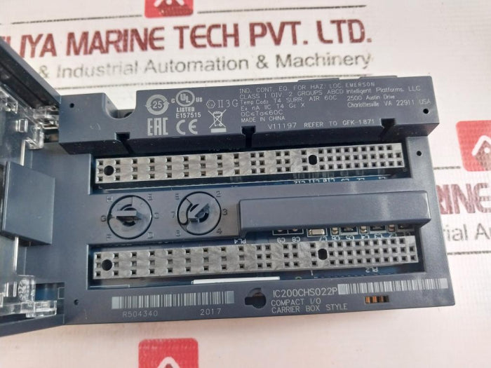 Emerson Ic200Chs022P Compact I/O Carrier Box Style