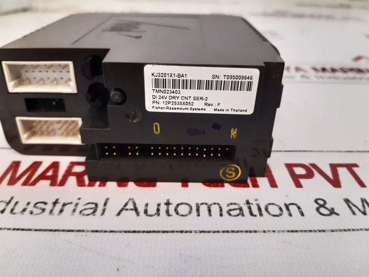 Emerson 12P2535X052 Discrete Input Module Rev F 12 Vdc 150 Ma Kj3201X1-ba1