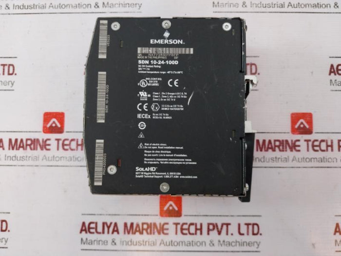 Emerson Sdn 10-24-100D Din Rail Power Supply 24-28Vdc 50/60Hz Dc 100-340V 3A