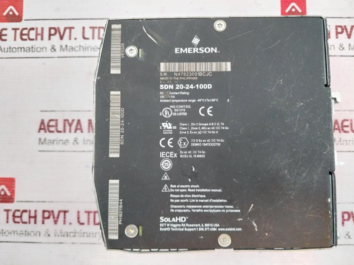 Emerson Sdn 10-24-100d Power Supply , Ac 100-240v 6.2a 50/60hz Ph18211844