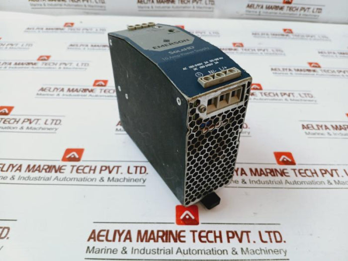 Emerson Sdn 10-24100D Din Rail Power Supply Ac 100-240V, Dc 24-28V 10 Amp E61379