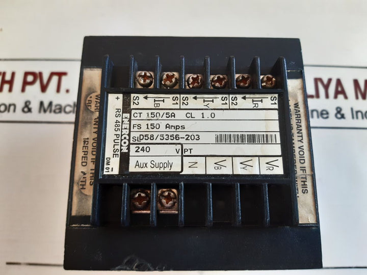 Enercon Dm 3258 Digital Panel Meter Ct 150/5A