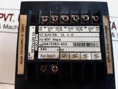 Enercon Dm 3258 Digital Panel Meter Ct 600/5A