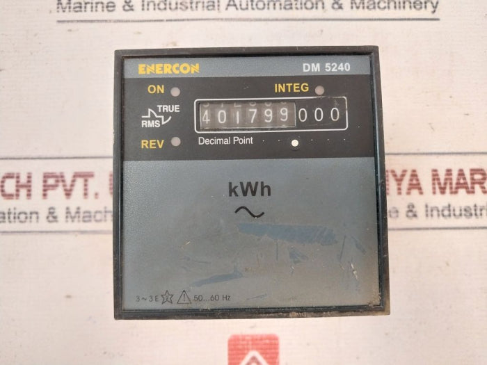 Enercon Dm 5240 Energy Meter 71.878 Kwh