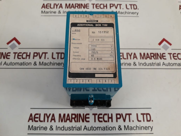 Enertec Cav 1032 Tne 3/4 Files Additional Box T82 750/5A 6600V 100V