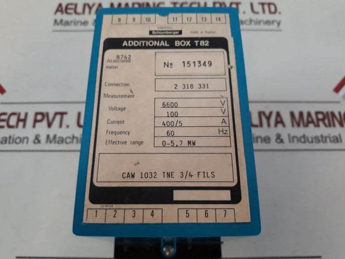 Enertec Caw 1032 Tne 3/4 Files Additional Box T82 400/5 A