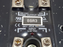 Eri 001 Jda 482500 Solid State Relay Output 25A 480Vac Input 3-32 Vdc